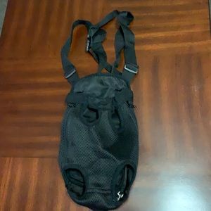 Black medium dog front carrier